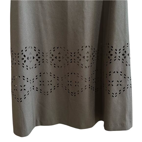 Tahari Harry S Levine Dress Black NWT Laser Cut Detail Lined Size US 10 UK 14 - Picture 4 of 10